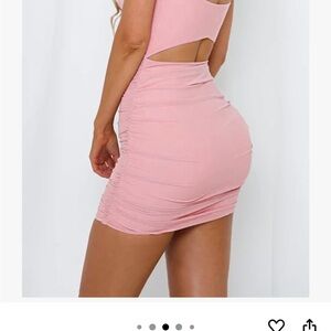 Pink Cutout Bodycon Dress
